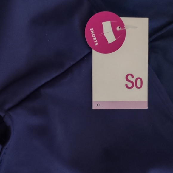 SO Swim Shorts Women's Sz XL Blue Nylon Spandex Polyester NWT - Picture 6 of 14